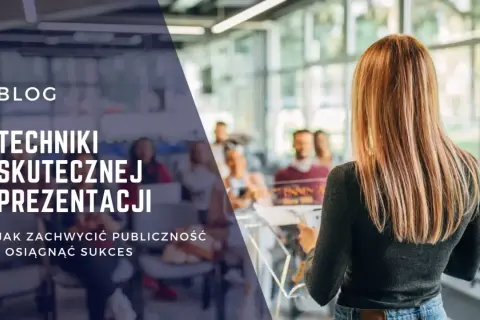 Kobieta prezentuje techniki skutecznej prezentacji. Opanowanie sztuki prezentacji to klucz do sukcesu i zachwycenia publiczności.