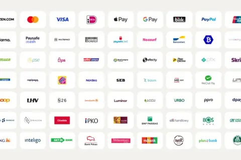 Wiele metod płatności: ZEN.COM, Visa, Mastercard, Apple Pay, Google Pay, Blik, PayPal, UnionPay, Klarna, Paysafe, Multibanco, Boleto, Paysafecard, Neosurf, Bancontact, ZondaCrypto, Neteller, PSE, EPS, Red Compra, BoaCompra, Efecy, Pago Efectivo, Pix, S...