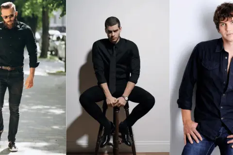Czarne koszule: Jakie spodnie wybrać? Stylowe męskie i damskie stylizacje