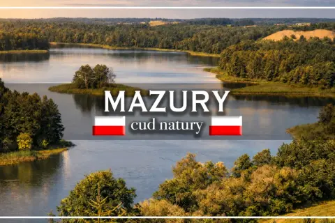 Malownicze jeziora i lasy Mazur, idealne na wypoczynek w ośrodku wczasowym.