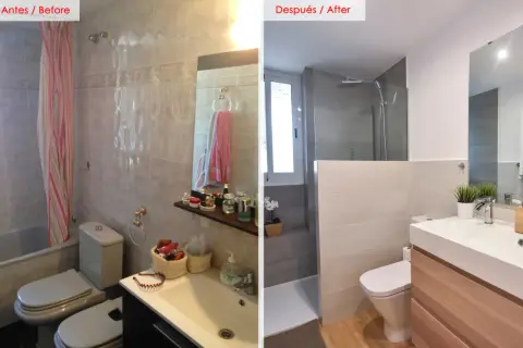 Reforma baño pequeño: antes y después | Ideas, costes y diseño experto