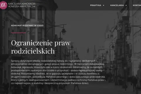 Ograniczenie praw rodzicielskich. Kancelaria Adwokacka Agnieszka Wawrzyńczak w Łodzi oferuje wsparcie w sprawach rodzinnych, dbając o dobro dziecka.