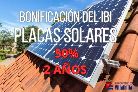 Bonificación del IBI para placas solares: 50% durante 2 años. ¡Aprovecha esta subvención!