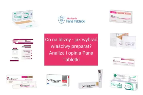 Wybierając czym smarować blizny po operacji, warto zwrócić uwagę na żele i plastry silikonowe, takie jak Sutricon, Bliznasil, Sikatris czy Silaurum.