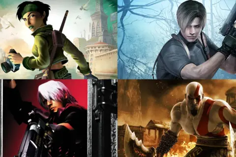 Kratos, Leon Kennedy, Dante i Jade - bohaterowie najlepszych gier na PS2.