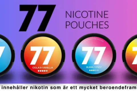 Fyra dosor med 77 nikotinpåsar: Ice Mint, Cola & Vanilla, Bubbly Fizz och Sour Bliss. Ett svalt snus för alla smaker.