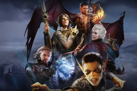 Zjednoczeni w walce, baldur's gate 3 towarzysze stają do walki. Wampir, półelfka, czarodziej i inni bohaterowie gotowi na przygodę.