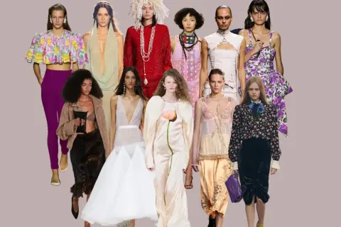 Kolekcja prezentuje różnorodność amerykańskiego stylu ubioru: od kwiecistych crop topów po eleganckie suknie i odważne kreacje.