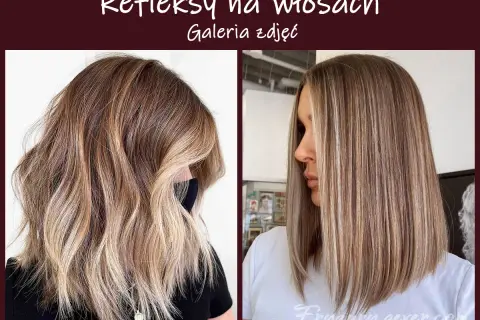Dwie kobiety z pięknymi refleksami na włosach. Jedna ma falowane, długie włosy w odcieniach brązu i blondu, druga proste, średniej długości włosy z jaśniejszymi pasemkami.