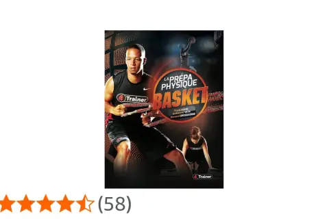 Couverture d'un programme de préparation physique basket avec des athlètes en action et des bandes de résistance.