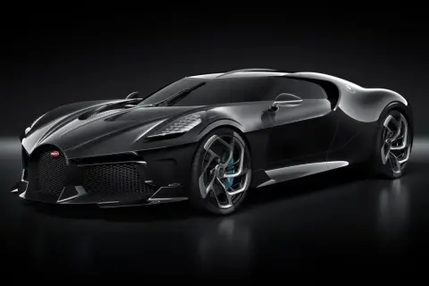 Bugatti La Voiture Noire: precio de ensueño para este hiperdeportivo negro azabache, una obra maestra sobre ruedas.