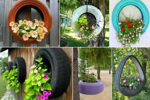 Opony w ogrodzie: 25+ pomysłów DIY na recykling i piękno