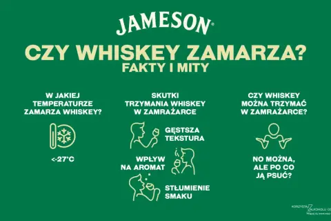 Czy whisky może zamarznąć? Informacje o temperaturze zamarzania, skutkach przechowywania w zamrażarce i wpływie na smak.