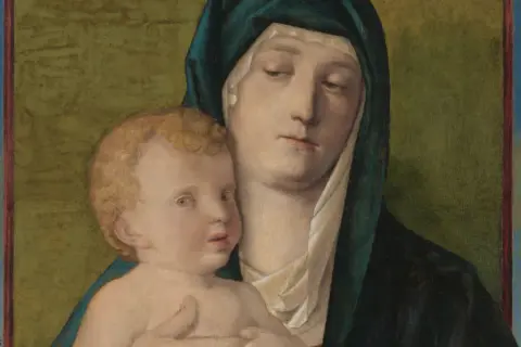 Madonna z Dzieciątkiem, dzieło włoskiego malarza renesansowego.