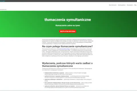 Tłumaczenia symultaniczne i konsekutywne – profesjonalne wsparcie językowe dla Twoich międzynarodowych projektów.