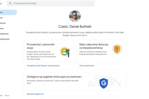 Chcesz wiedzieć, jak usunąć konto Google? Na stronie zarządzania kontem Google znajdziesz opcje dotyczące prywatności i bezpieczeństwa.