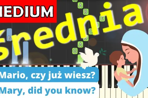 Nuty na pianino do Mario, czy ty wiesz? Różne poziomy trudności
