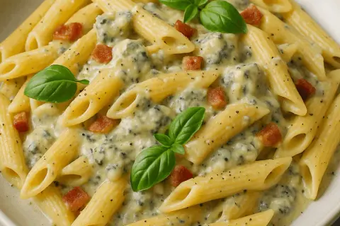 Spaghetti z serem pleśniowym: Jak zrobić idealny kremowy sos?