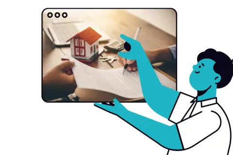 Firma contratto mutuo con garante, anche se si è un cattivo pagatore, per l'acquisto di una casa.