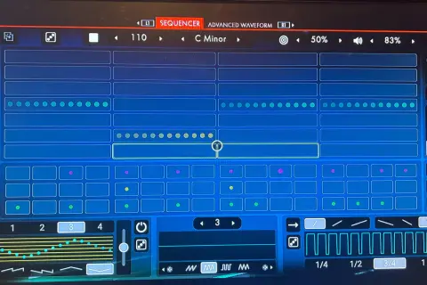 Sekwencer muzyczny z kropkami, które tworzą rytm. To właśnie **beatbox co to** za magia dźwięku?