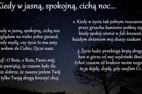 Nuty i chwyty do kolędy „Kiedy w jasną spokojną cichą noc” - pobierz!