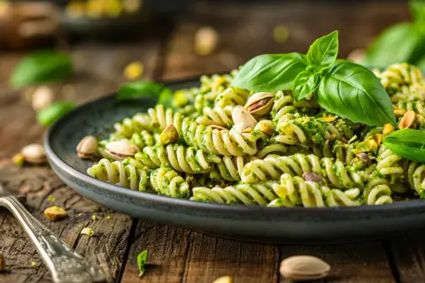 Makaron z pistacjami - Przepis na pyszny makaron z pesto pistacjowym