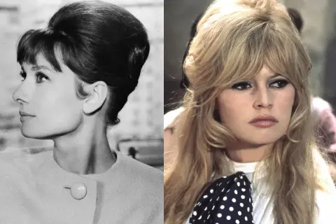 Audrey Hepburn i Brigitte Bardot z bujnymi fryzurami. Czy tapirowanie niszczy włosy? Ikony stylu z lat 60. pokazują, jak tworzyć objętość.