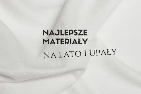 Biały, lekki materiał na lato i upały. Idealny na letnie kreacje.