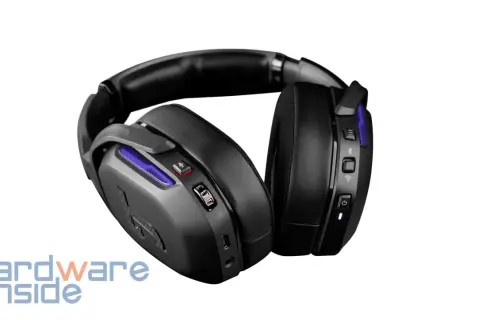 Schwarzes Teufel Gaming Headset mit blauer Beleuchtung. Ein Muss für jeden Gaming-Fan, der einen Teufel Gaming Headset Test sucht.