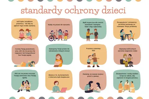 Standardy ochrony dzieci, w tym zasady "ustawa kamilka", promują szacunek, prywatność i bezpieczeństwo.