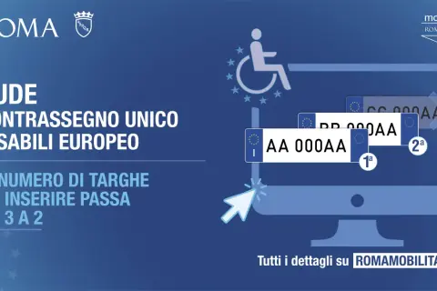 CUDE: il contrassegno invalidi europeo. Il numero di targhe da inserire passa da 3 a 2.
