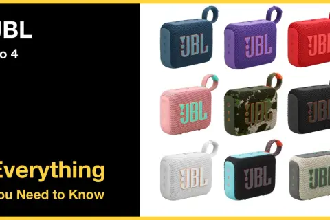 Ensemble de haut-parleurs portables JBL Go 4 en plusieurs couleurs vives. Parfait pour une connexion JBL facile et une musique partout.