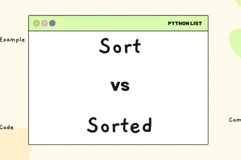 Comparaison entre les fonctions `sort` et `sorted` pour trier une liste Python.