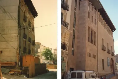 El palacio de Montemuzo, antes en ruinas, ahora luce restaurado y majestuoso.