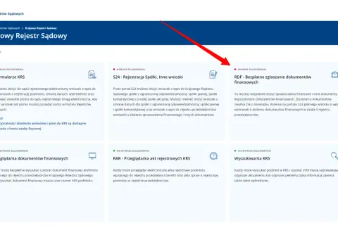 Portal KRS: jak sprawdzić firmę w KRS, złożyć e-formularze, zgłosić dokumenty finansowe lub wyszukać podmiot.