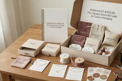 Zestaw do biżuterii "Permanent Jewelry" z przewodnikiem. Jak policzyć roi? Wszystko, czego potrzebujesz, by zacząć tworzyć własne, trwałe ozdoby.