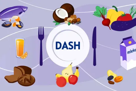 DASH dieta: ryby, oliwa, owoce, warzywa, orzechy, pieczywo, mleko i jogurt to produkty, co obniża ciśnienie.