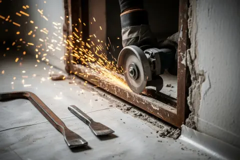 Usuń metalową ościeżnicę bez kucia i bałaganu! Poradnik DIY
