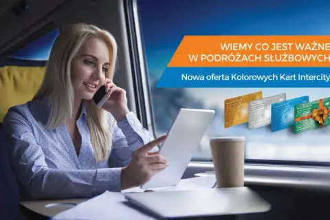 Kolorowa karta intercity - oszczędzaj na podróżach pociągiem w Polsce
