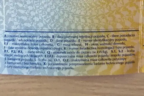 Gdzie jest numer silnika w dowodzie rejestracyjnym? Sprawdź alternatywy