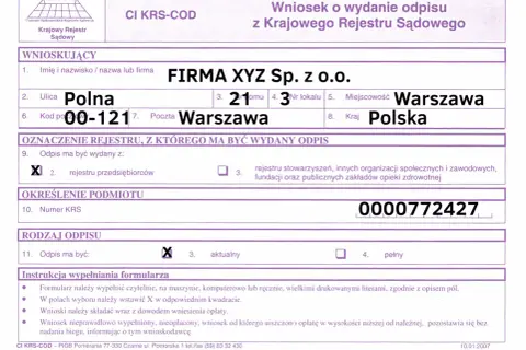 Szybki i prosty sposób na aktualny odpis z KRS bez zbędnego czekania