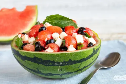 Melonen-Feta-Salat: Das beste Sommerrezept (einfach & erfrischend)