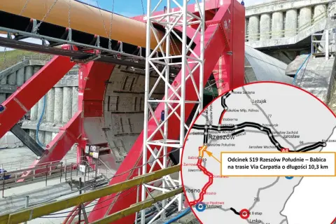 Budowa tunelu na trasie Via Carpatia. Odcinek S19 Rzeszów Południe – Babica ma 10,3 km. Kiedy koniec tej inwestycji?