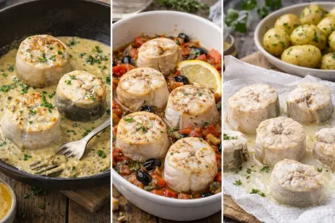 Trois façons de préparer la saumonette recette : en sauce crémeuse, à la provençale, ou simplement poêlée.
