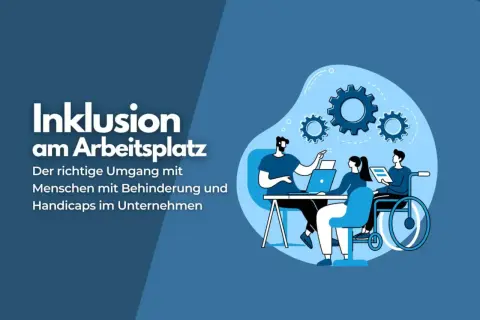 Menschen mit und ohne Behinderung arbeiten zusammen. Ein Unternehmen, das Inklusion lebt, fördert Vielfalt am Arbeitsplatz.