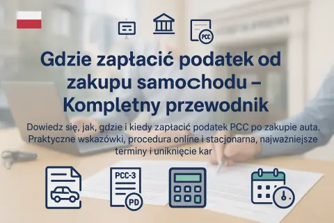 Podatek od kupna samochodu ile czasu? Uniknij kar za spóźnienie