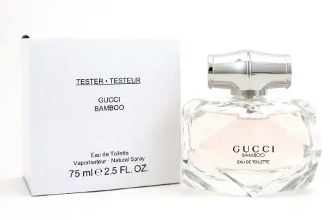 Perfumy Gucci Bamboo 75ml tester w eleganckim flakonie i białym pudełku.