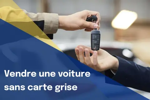 Passage de clés pour vendre une voiture sans carte grise. Transaction automobile simplifiée.