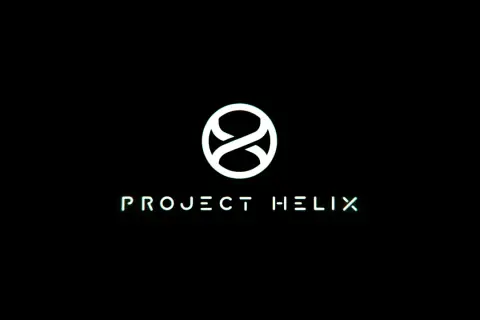 Logo "Project Helix" z symbolem nieskończoności w okręgu, zapowiedź nowej generacji Xbox.