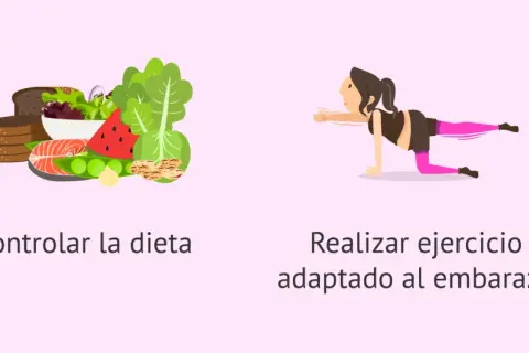Controlar dieta y hacer ejercicio adaptado al embarazo ayuda a manejar el colesterol alto durante la gestación.